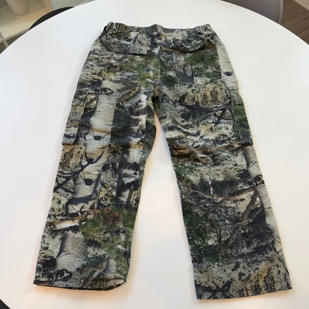 Mossy Oak Break-Up Infinity Camo Cotton Blend Cargo Pants Mens Medium 32/34M